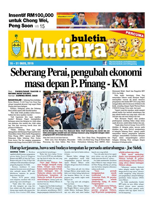 Title details for Buletin Mutiara 16-30 Aug 2016 by Various - Available